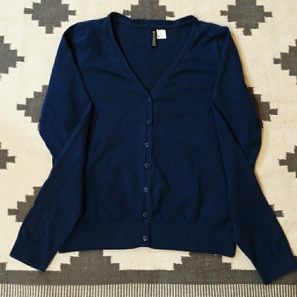 Navy Blue Cardigan